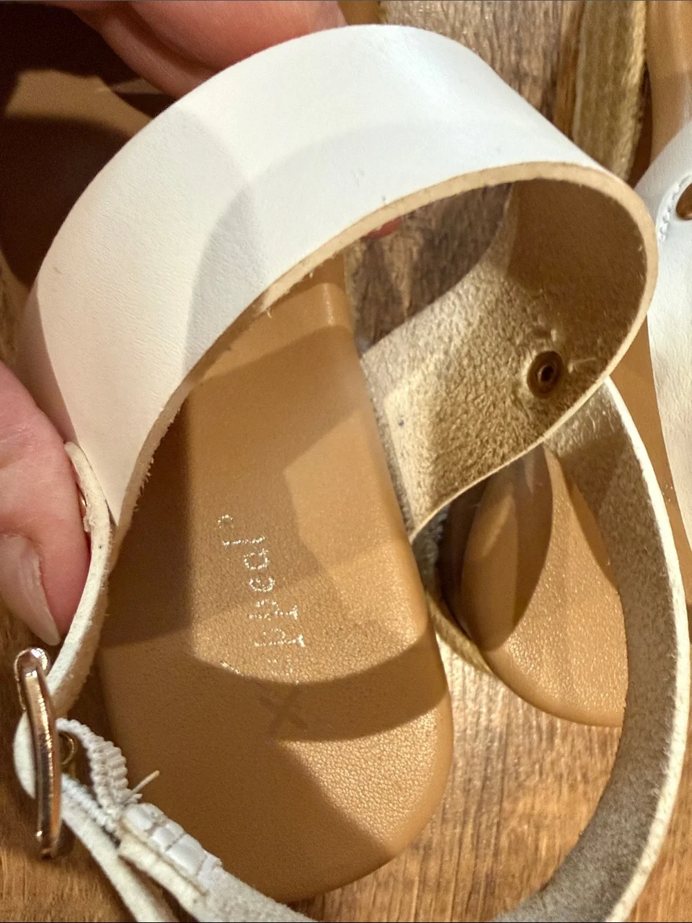 Women’s White Platform Espadrille Sandals - Size 8